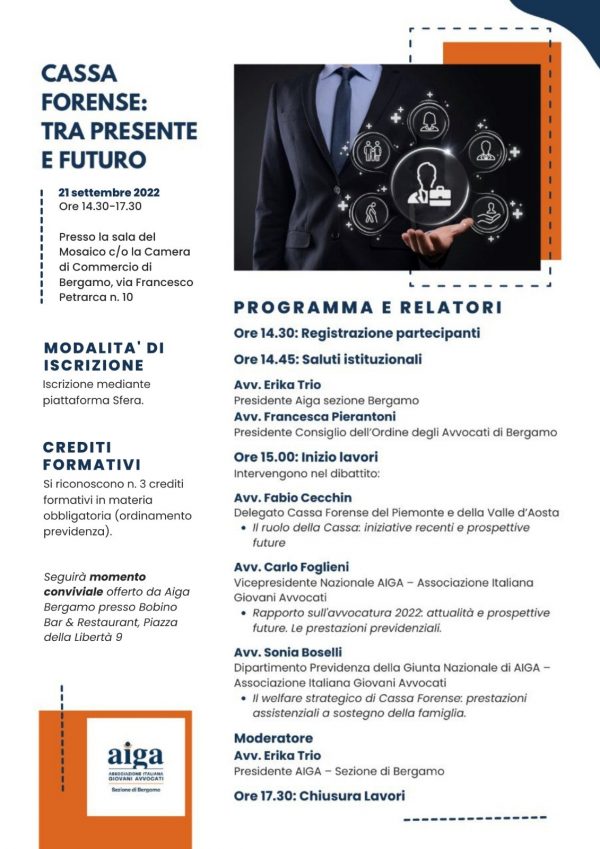 CASSA FORENSE TRA PRESENTE E FUTURO Associazione Italiana Giovani